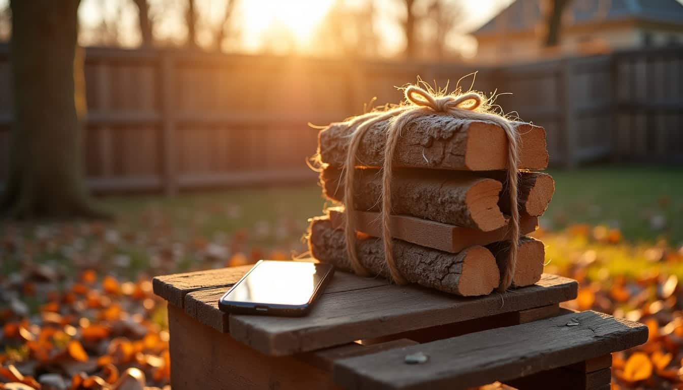 Annonce de vente de bois de chauffage entre particuliers sur une plateforme en ligne en 2026