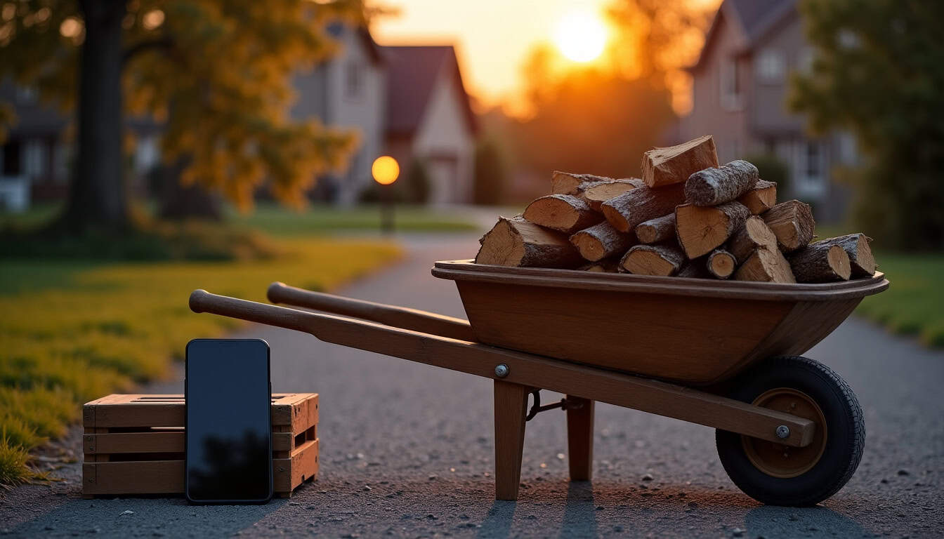 Groupe Facebook local dédié à la vente de bois de chauffage entre particuliers en 2026