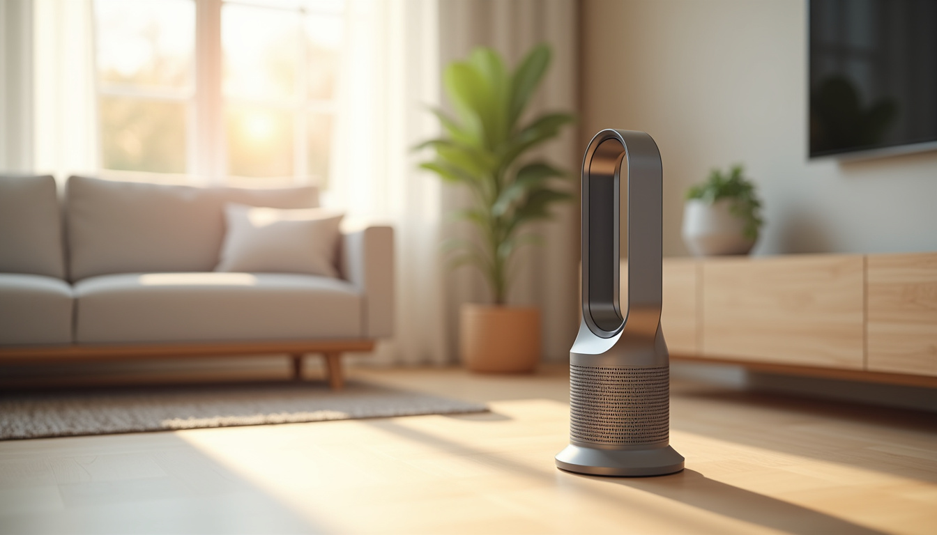 Appareil Dyson HP1 placé dans un intérieur d