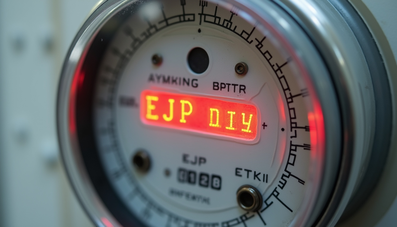 Compteur électrique avec diode indiquant un jour EJP