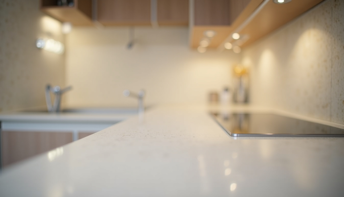 Cuisine rénovée par travaux illico à Craponne, avec plan de travail et éclairage modernes