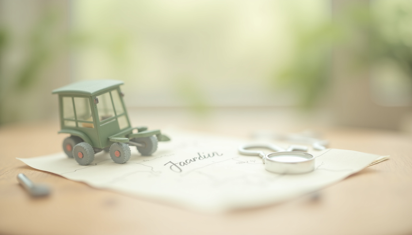 Interface du site M-Jardin.fr montrant la recherche de pièces détachées par marque et modèle