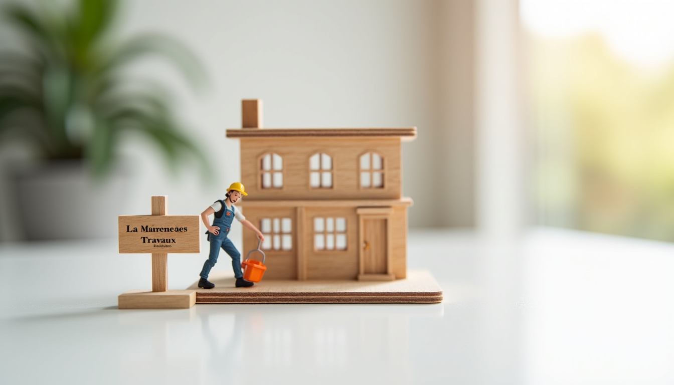 Rénovation d’un local commercial par un artisan accompagné par La Maison des Travaux