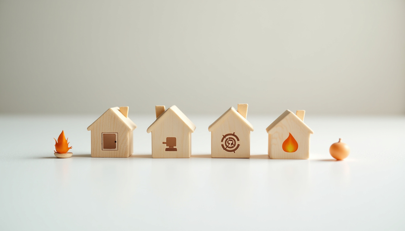 Tableau comparatif entre différents types de chauffage: pompe à chaleur, chauffage électrique, bois, et gaz